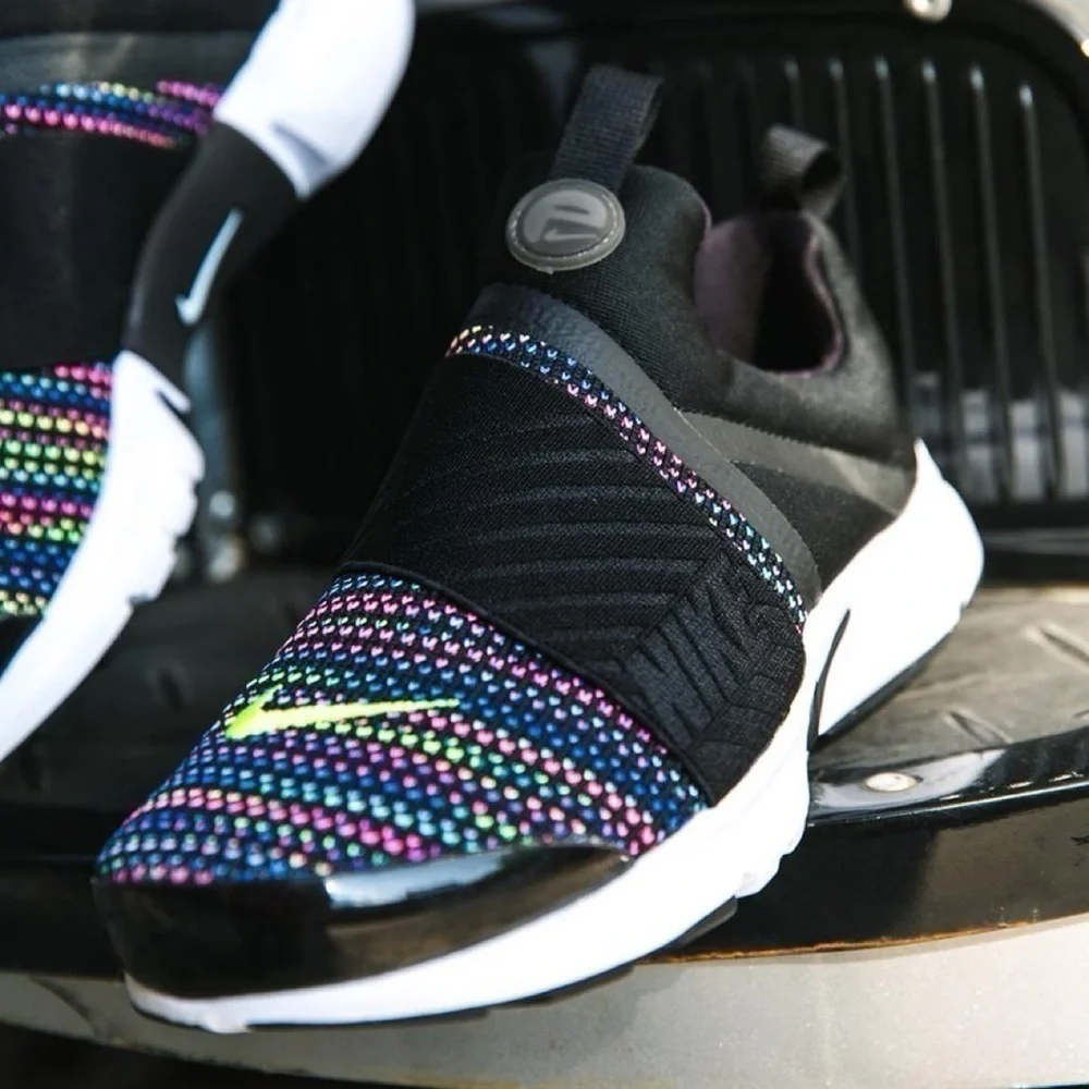 GUC NIKE Presto Fly Extreme SE GS Shoe Size 3Y Youth m Black Multicolor